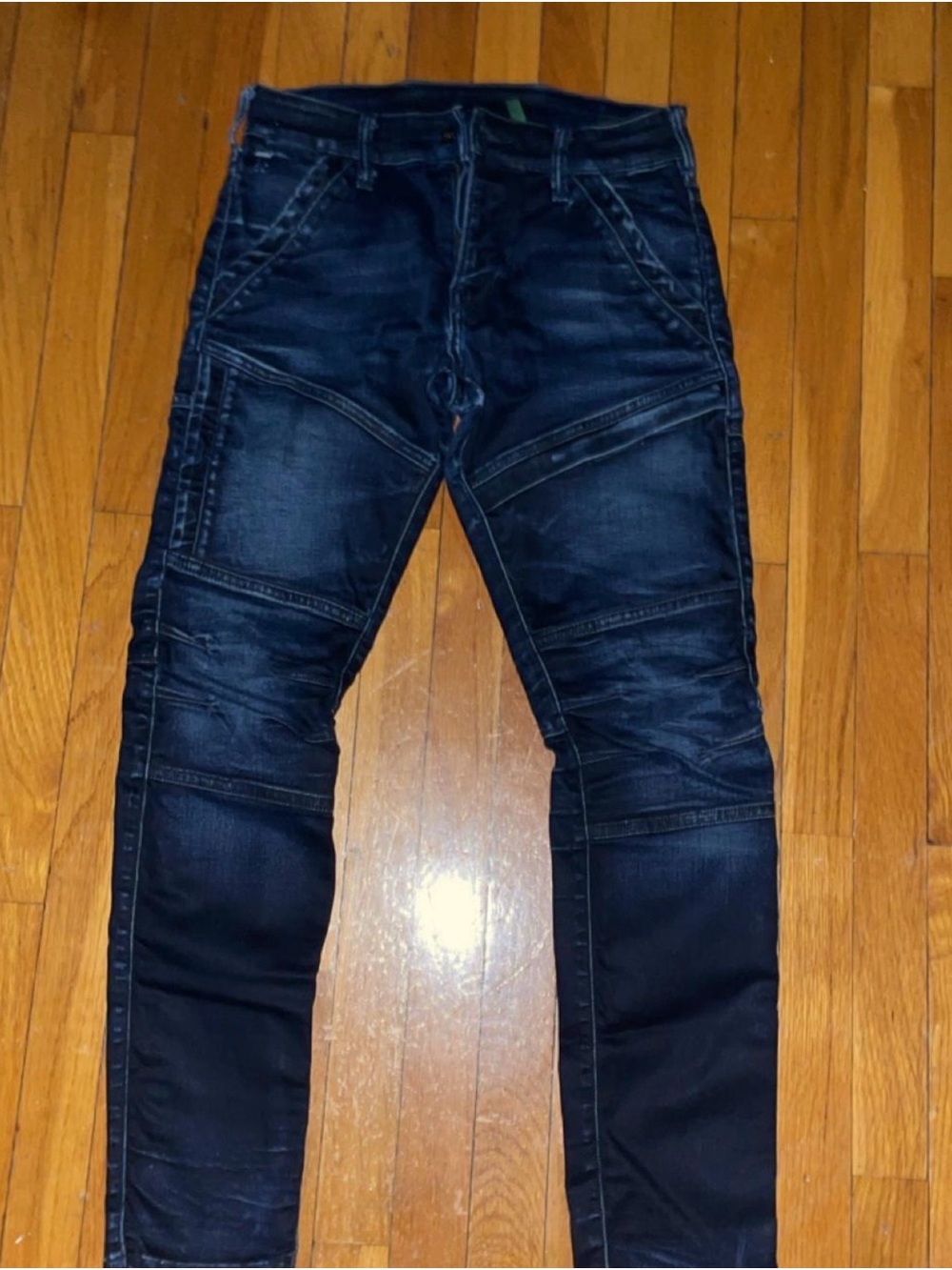 G-Star Raw Black Slim Moto Jeans